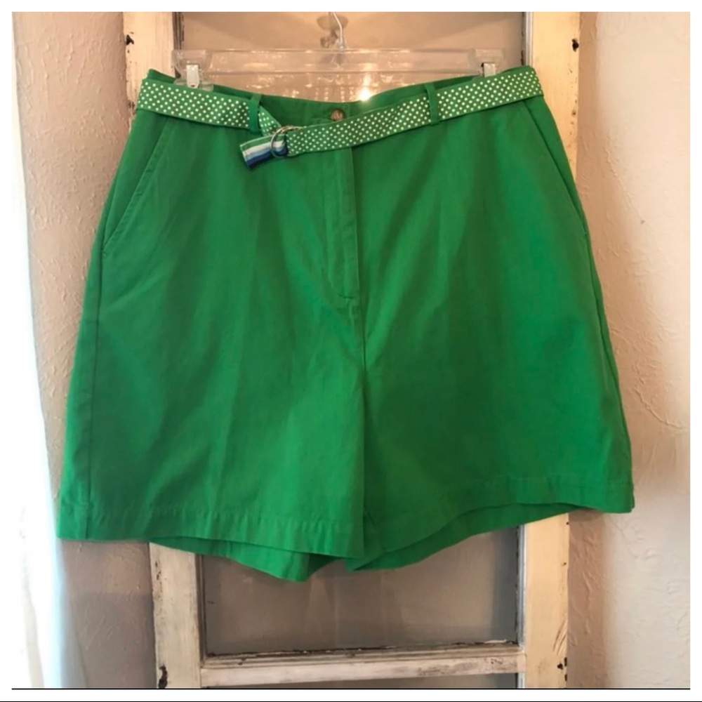 NWT Karen Scott Kelly Green Shorts Size 16